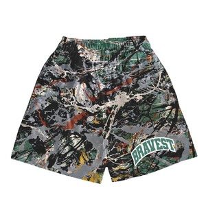 Bravest Studios Green Paint Splatter Shorts Size XS